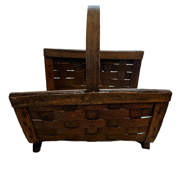 Vintage Wooden Magazine Holder‎ - Picture 3 of 5